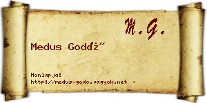 Medus Godó névjegykártya